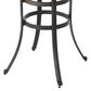 Hearth and Haven Patio Bar Table with Lattice Top and Umbrella Holder in Bronze, , large
