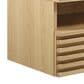Modway Render 1 Drawer and Shelf Wall Mount Nightstand in Oak, , large
