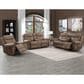 Steve Silver Nashville Manual Glider Recliner Console Loveseat in Cocoa, , large