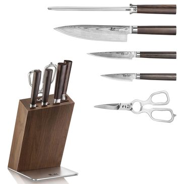 Cangshan Haku 6-Piece Knife Block Set in Dark Brown, , large
