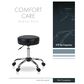 Regency Global Sourcing ComfortCare Armless Medical Stool in Black, , large