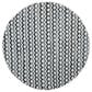 Safavieh Montauk Chevron 4" Round Ivory, Blue and Black Area Rug, , large