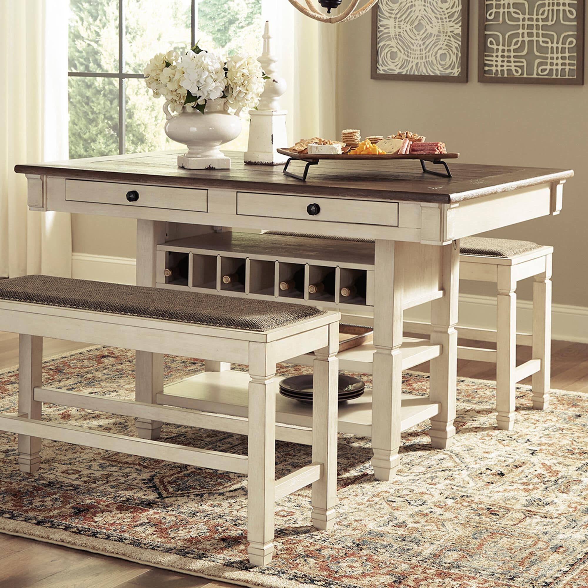 Signature design by 2025 ashley bolanburg counter table