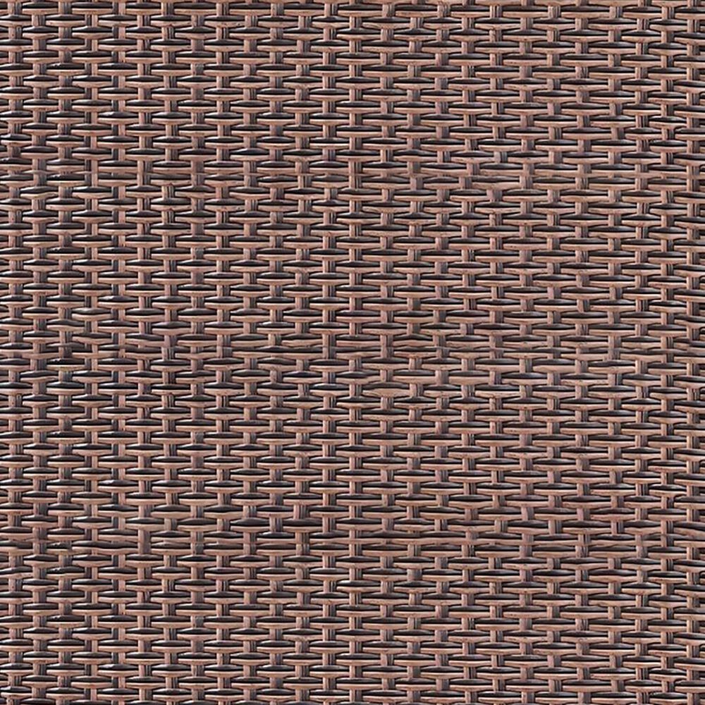 Sunwell Garden 34"H 2-Seater Outdoor Loveseat with Curved Armrests and Beige Cushions in Brown, , large