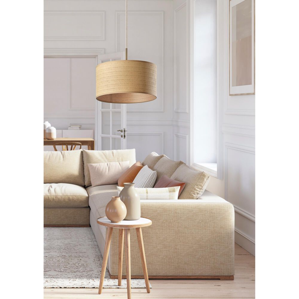 Adesso Harvest 1-Light Pendant in Antique Brass, , large