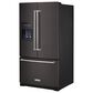 KitchenAid 26.8 Cu. Ft. Standard-Depth French Door Refrigerator with Exterior Ice and Water Dispenser, , large