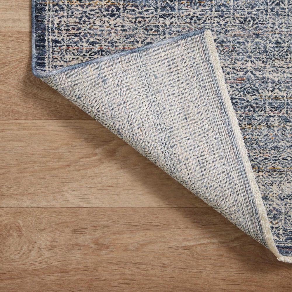 Amber Lewis x Loloi Zuma 2&#39;3&quot; x 3&#39;10&quot; Denim and Ivory Area Rug, , large