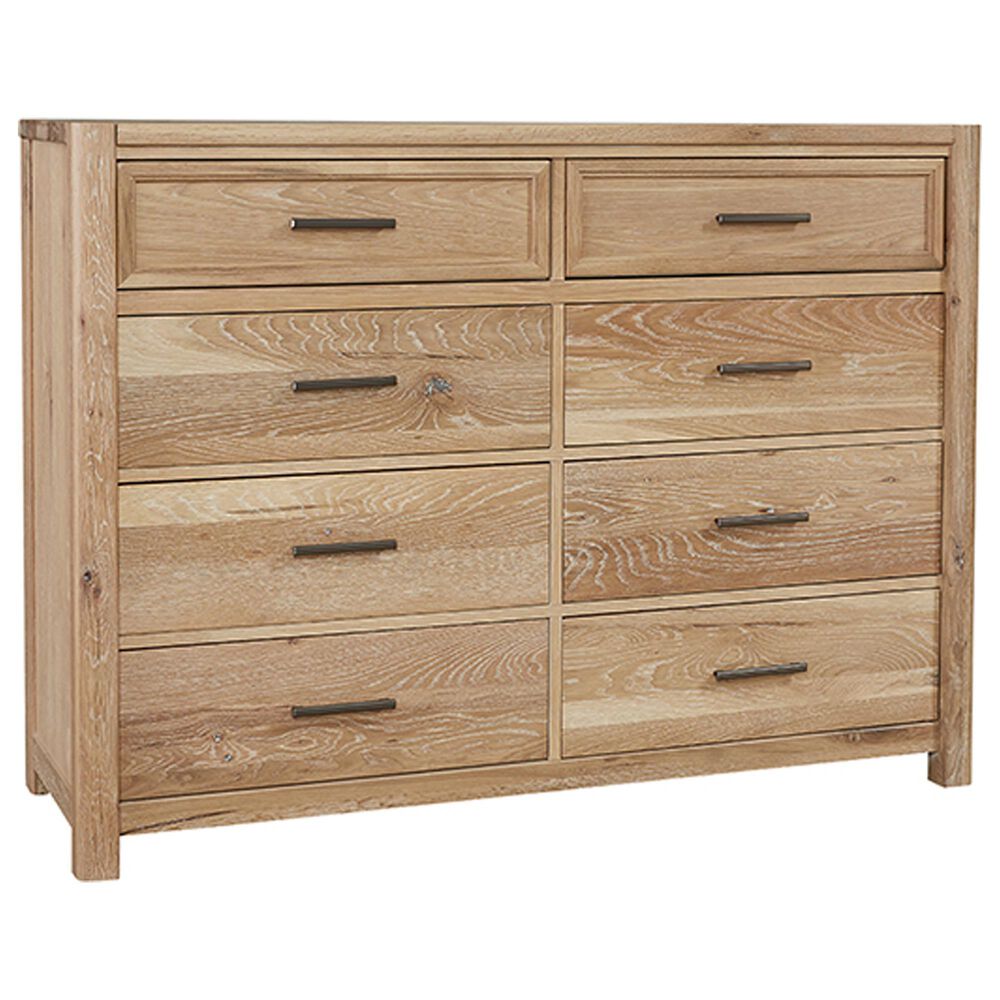 Viceray Collections Crafted Oak 8-Drawer Dresser in Bleached White, , large