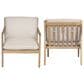 Hearth and Haven Outdoor Club Chair with Tapered Legs in Beige (Set of 2), , large