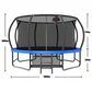 HOMLUX 14" Outdoor Trampoline in Blue, , large