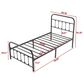 HOMLUX Twin Metal Bed Frame in Black, , large