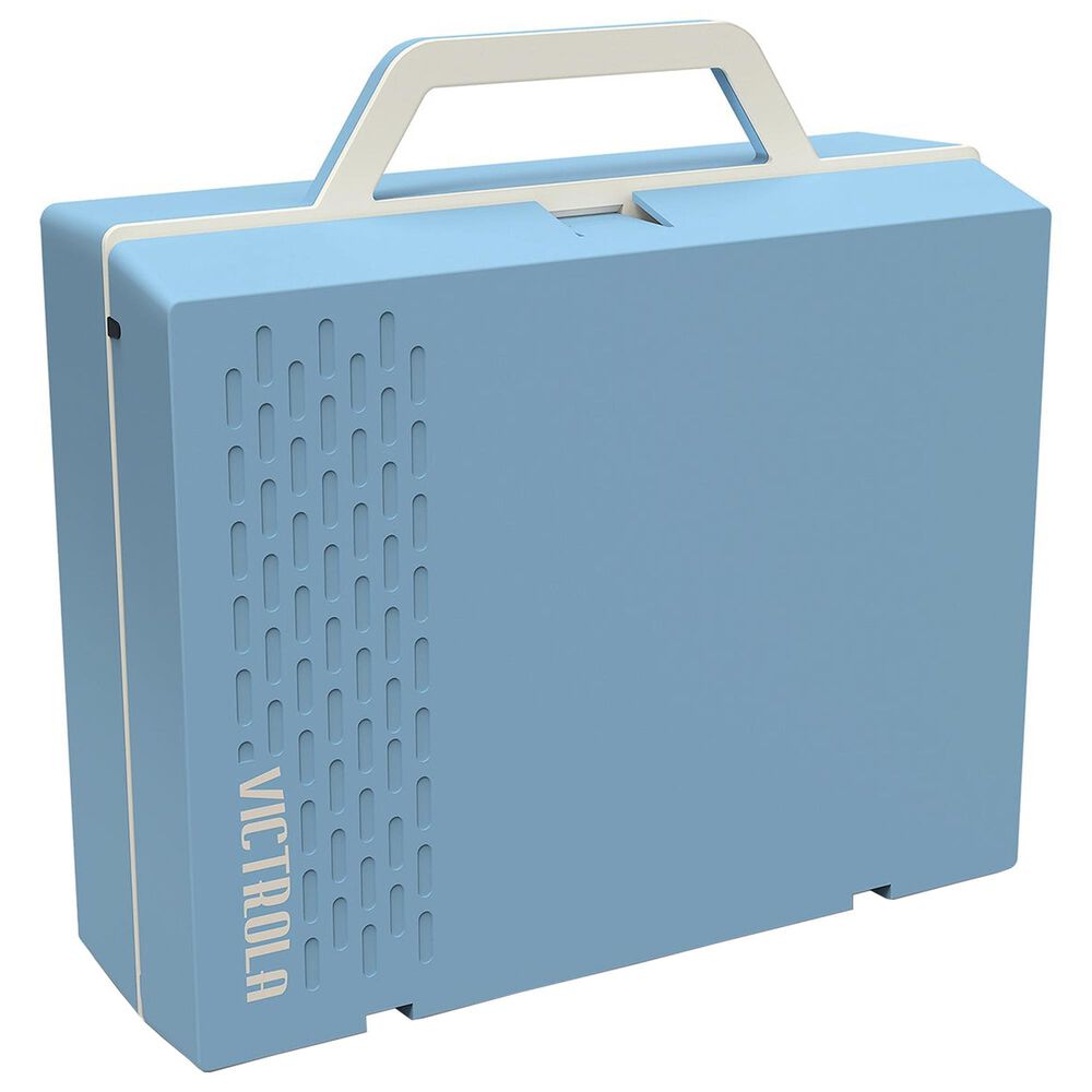 Victrola Re-Spin Sustainable Bluetooth Suitcase Record Player in Light Blue, , large