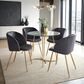 LumiSource Cece Dinette Table in Black and Clear - Table Only, , large