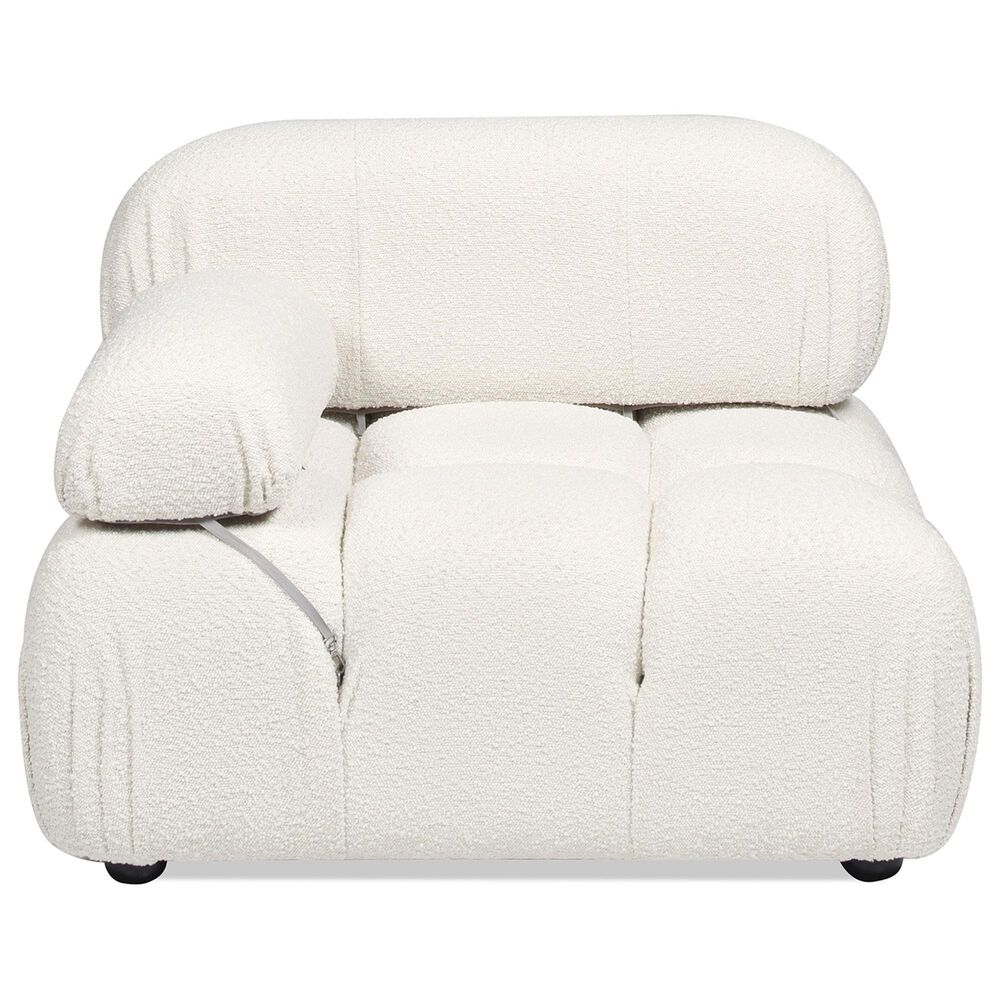 Jennifer Taylor Home Marcel Lounge Arm Chair in Ivory White, , large