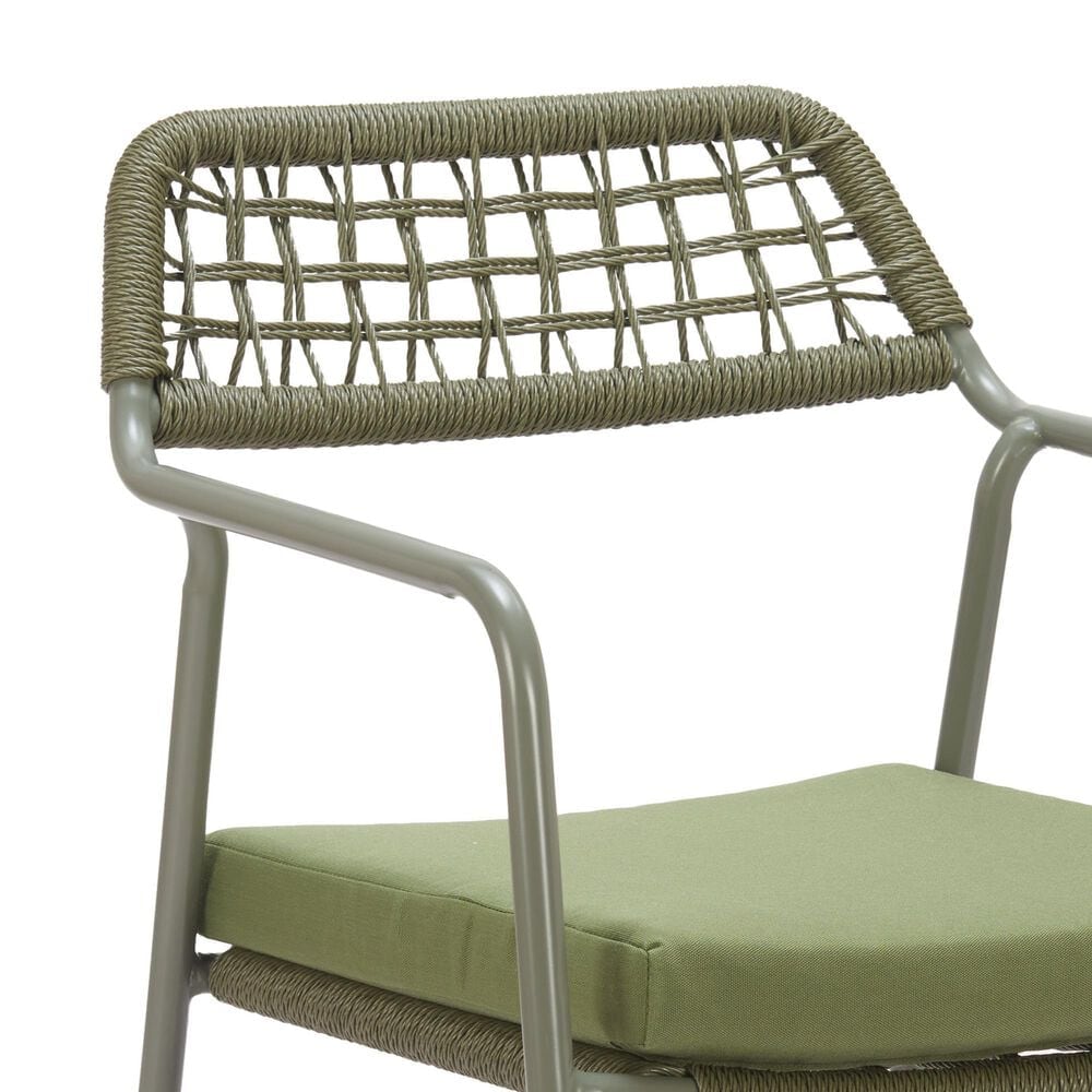 Zuo Modern Rio Outdoor Dining Chair in Green (Set of 2), , large
