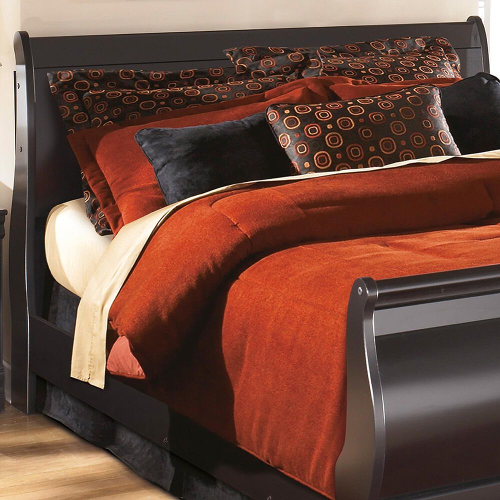Ashley Huey Vineyard Queen Sleigh Headboard in Black, , large