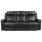 Italiano Furniture Valley Power Reclining Sofa in Black, , large