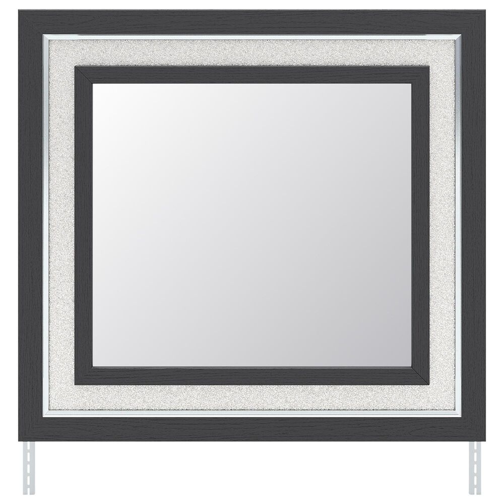 Ashley Zuraleus 6-Drawer Dresser and Mirror in Matte Black and Chrome, , large