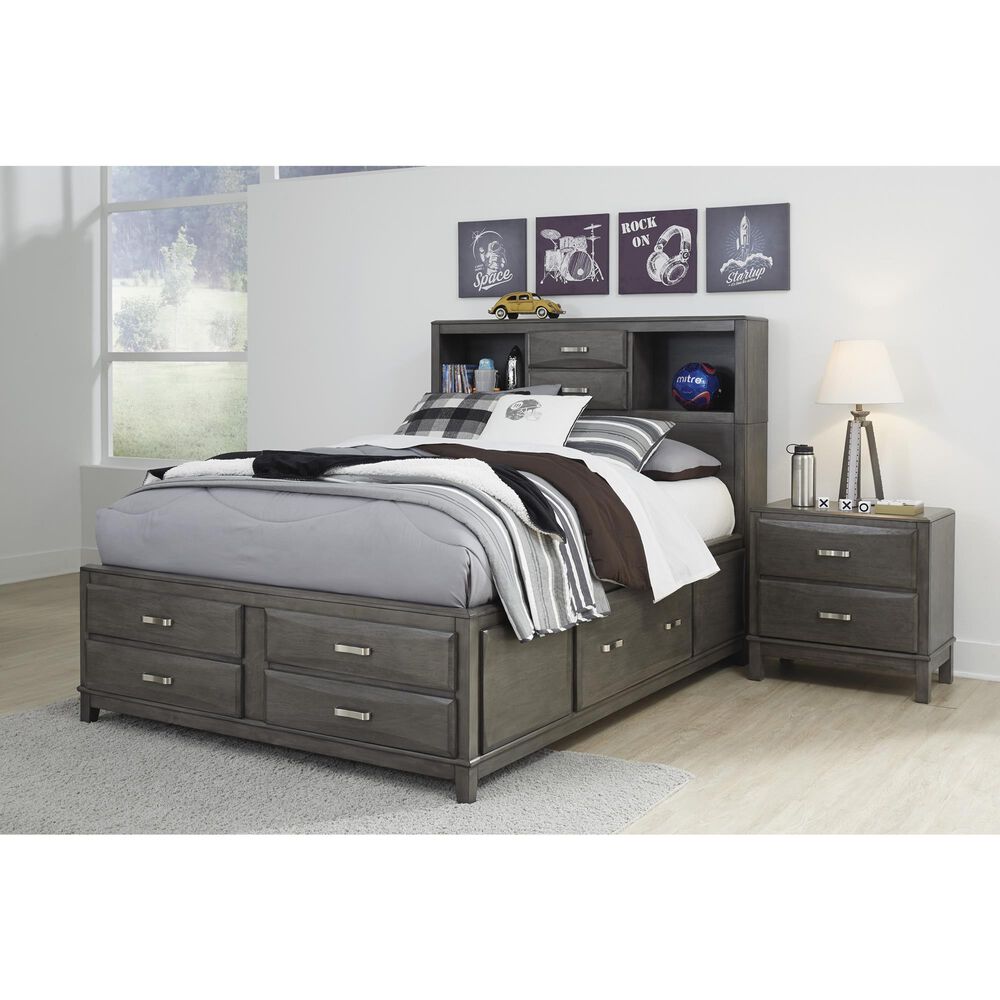 Ashley Caitbrook Full Storage Bed in Gray, , large