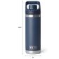 YETI Rambler 18 Oz Water Bottle with Color-Matched Flip Chug Cap in Stag Red, , large