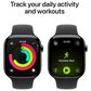 Apple Watch Series 11 (GPS+Cellular) 46mm Titanium Case with Black Sport Band - S/M in Slate and 2-Year AppleCare+, , large