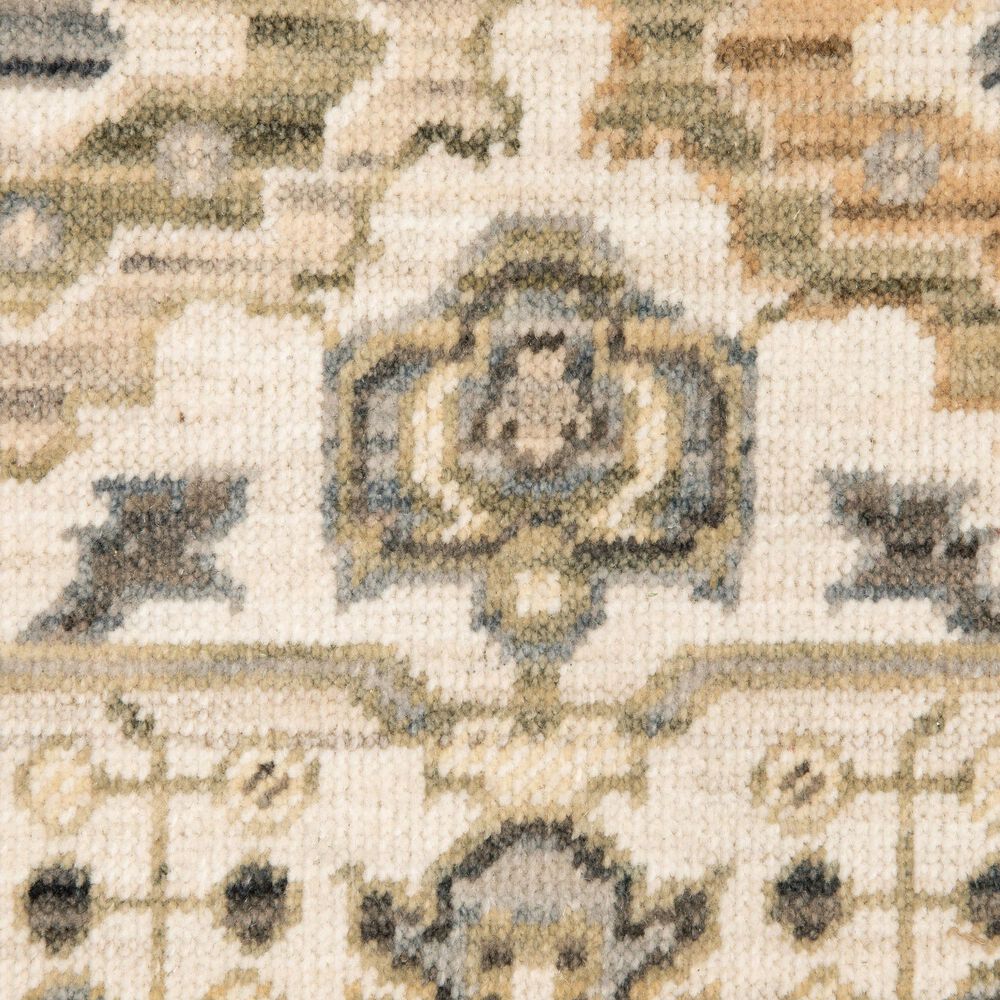 Oriental Weavers Acacia Ivory and Gold 2'6" x 10' Runner, , large