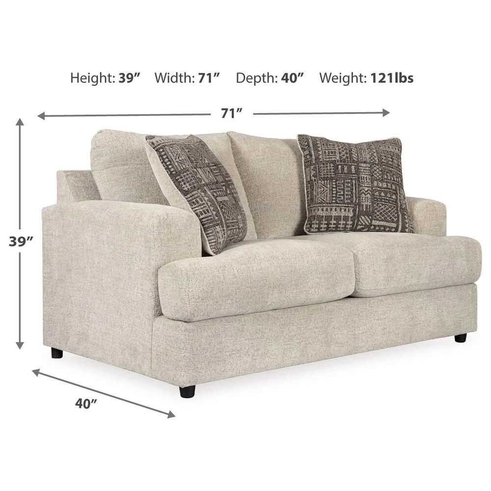 Ashley Soletren Stationary Loveseat in Stone, , large