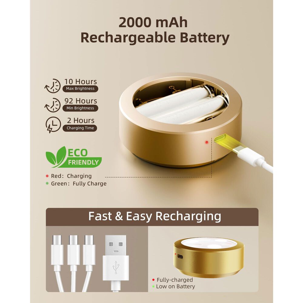 HOMLUX Tap Control Wall Light in Gold (Set of 6), , large