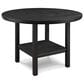 Crown Mark 5 Piece Counter Height Dining Set in Black Finish and Charcoal Upholstery, , large
