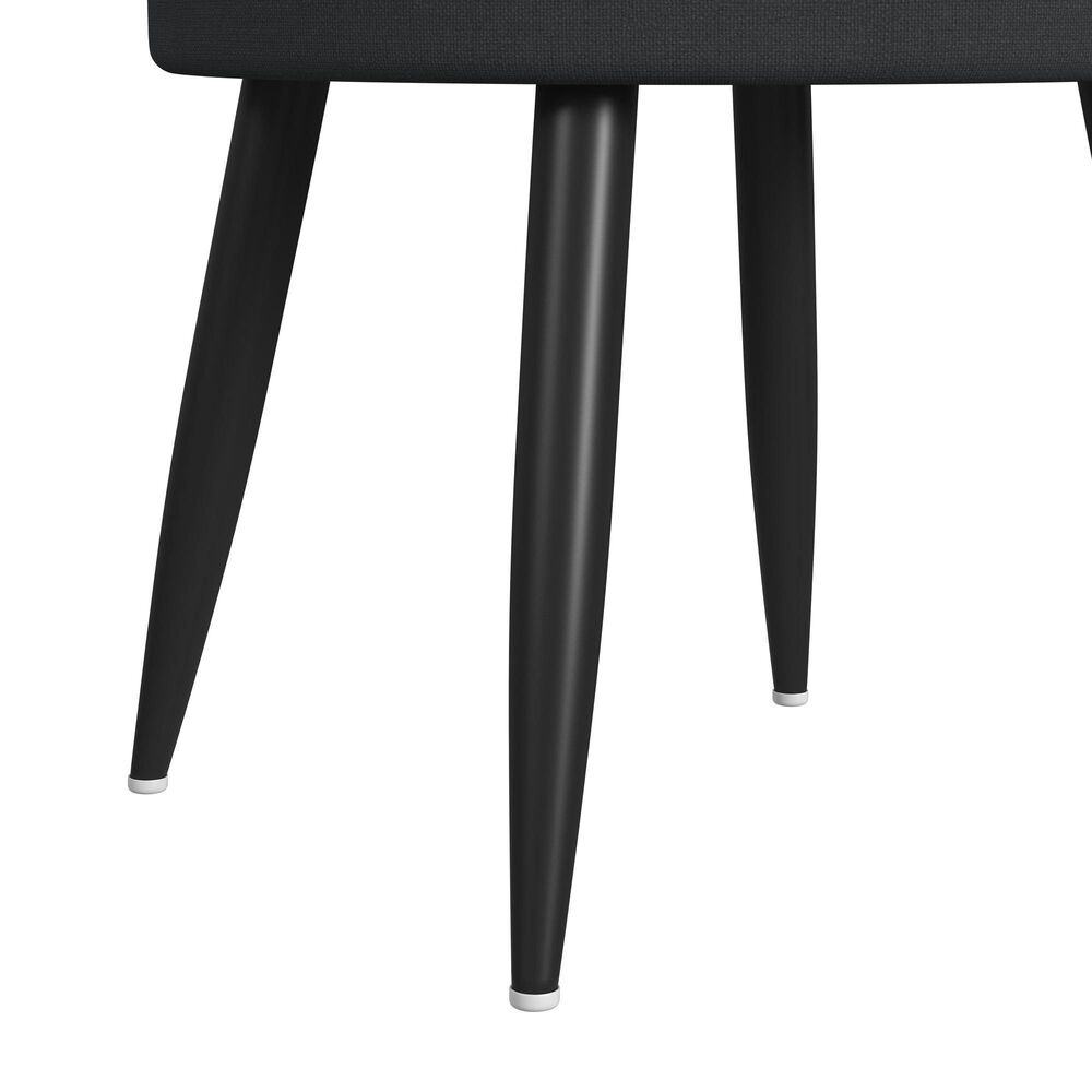 Mayberry Hill Halo Round Side Tabl in Black, , large