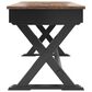 Ashley Wildenauer Home Office Desk in Rich Brown and Warm Satin Black, , large