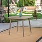 HOMLUX Outdoor Square Acacia Wood Dining Table with Straight Legs in Gray - Table Only, , large
