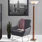 Adesso Kona Torchiere in Walnut and Antique Brass, , large