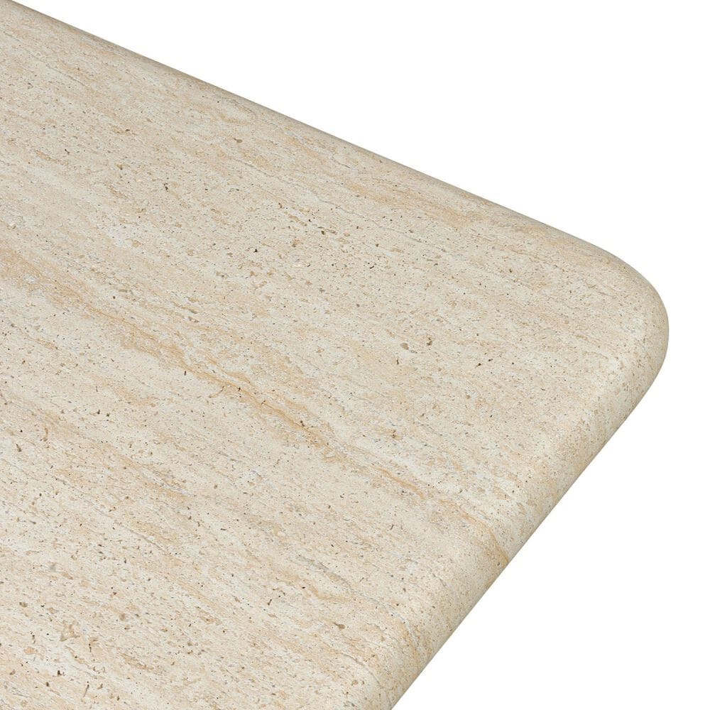 Four Hands Cava Outdoor Coffee Table in Textured Sand Concrete, , large