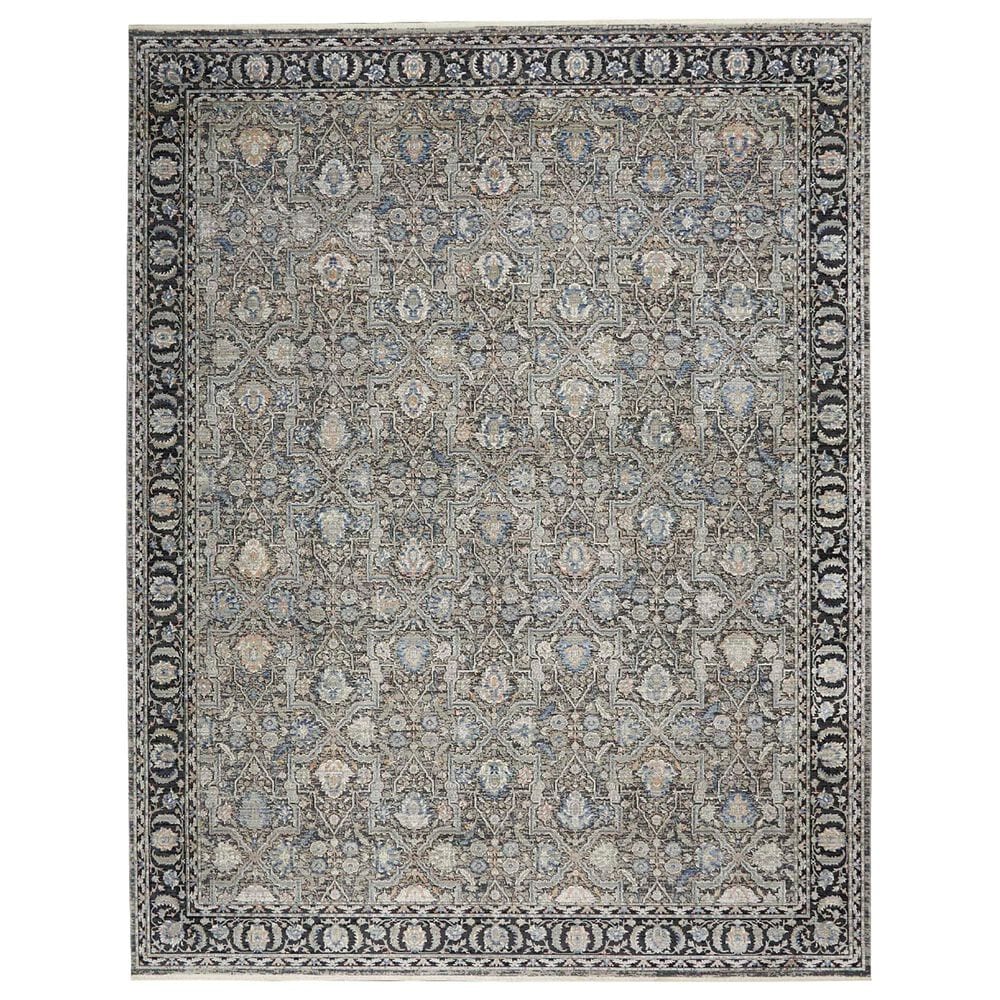 Nourison Starry Nights STN10 10" x 13" Grey and Navy Area Rug, , large