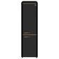 Forno Storico 9 Cu. Ft. Retro Bottom Freezer Refrigerator in Black, , large