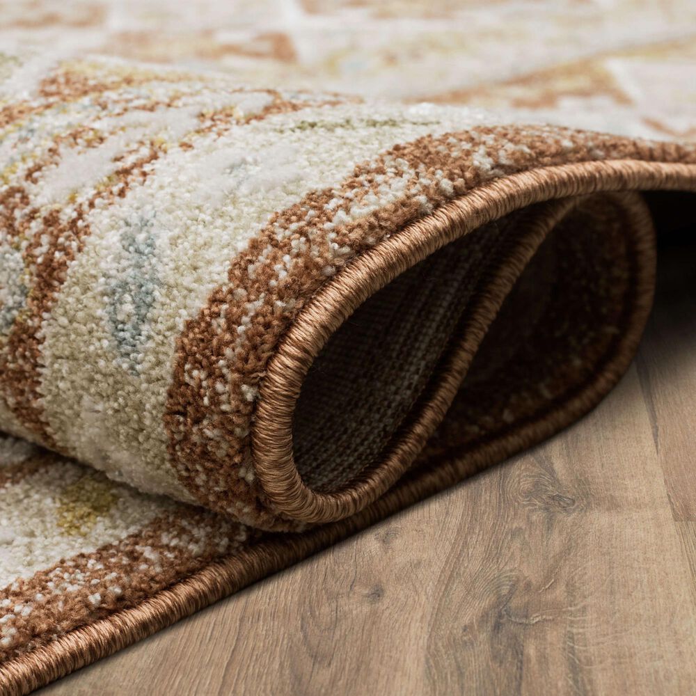 Karastan Windemere R1260 6&#39;6&quot; x 9&#39;10&quot; Terracotta Area Rug, , large