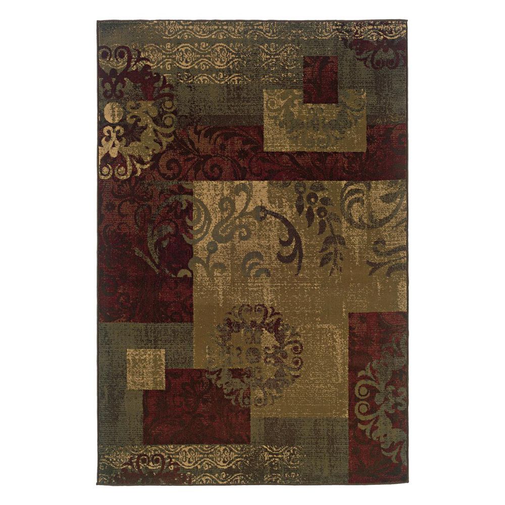 Oriental Weavers Tybee 851U6 1"11" x 7"6" Green Runner, , large