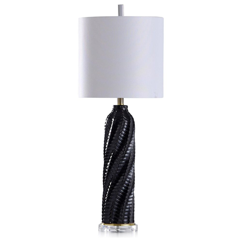 Flair Industries Cylindrical Table Lamp in Arezzo Black, , large