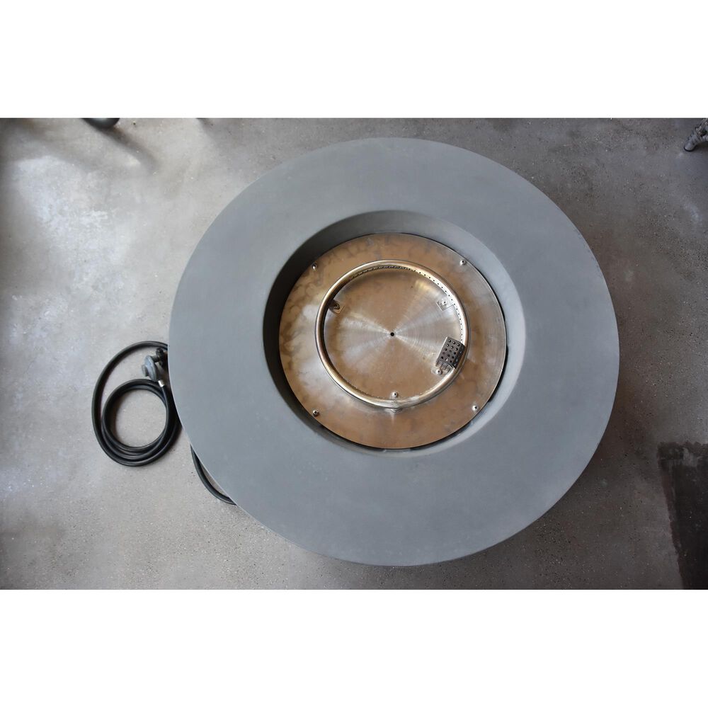 Elementi Fire Tramore Round Natural Gas Fire Table in Gray, , large