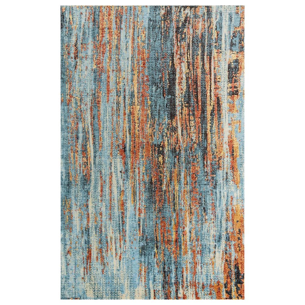 RIZZY Premier PMR103 5" x 8" Blue Area Rug, , large