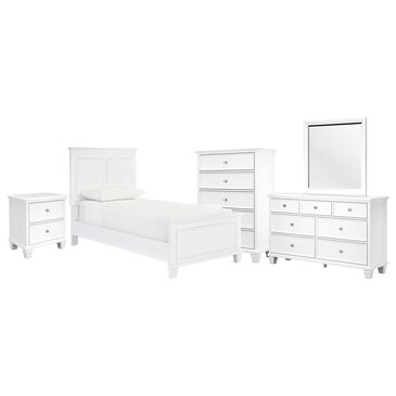 Ashley Fortman 5-Piece Twin Bedroom Set in White, , large