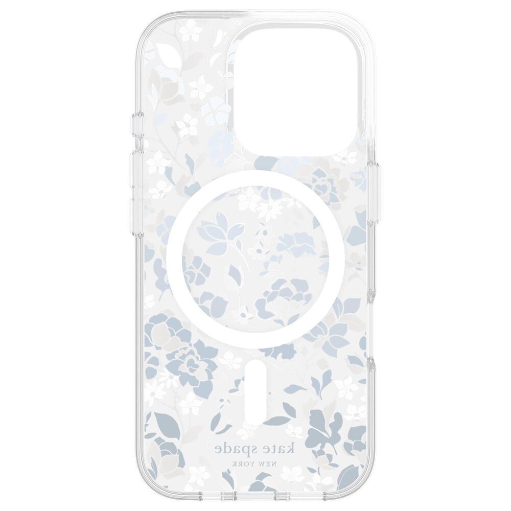 Kate Spade Protective MagSafe Case for Apple iPhone 16 Pro in Flowerbed Blue, , large
