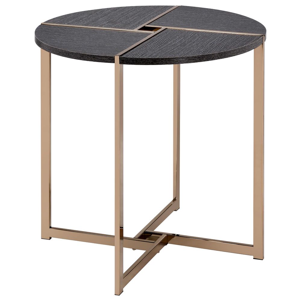 Gunnison Co. Bromia End Table in Black/Champagne, , large