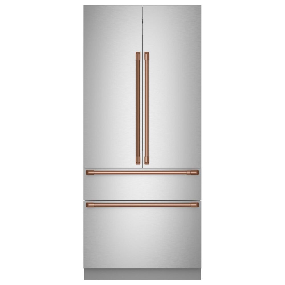 Cafe Handle Kit for French Door and Bottom-Freezer Refrigerators in Brushed Copper, , large
