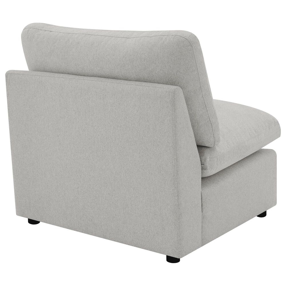 Coaster Collins Modular Armless Chair in Grey, , large