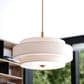 Vaxcel Lighting Brentwood 5-Light Drum Pendant in Sunset Gold, , large