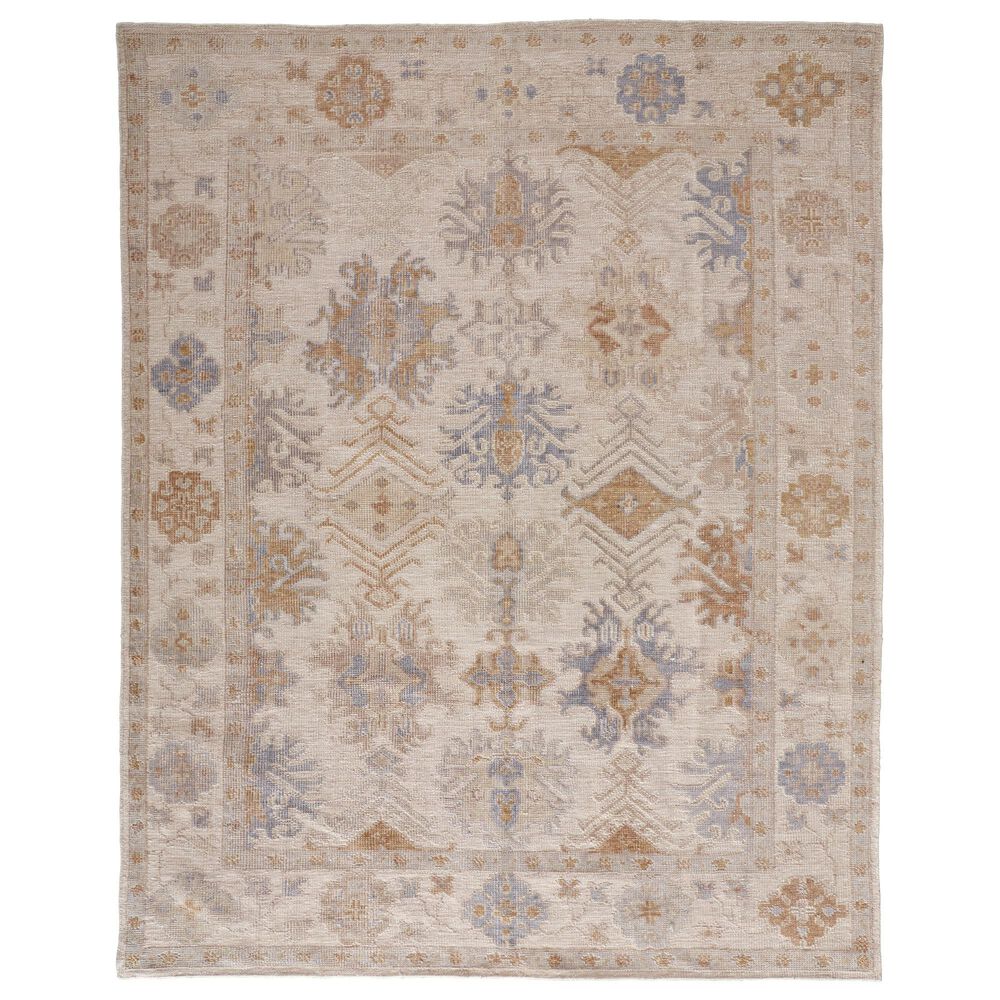 Feizy Wendover 3"6" x 5"6" Beige and Gray Area Rug, , large