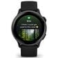 Garmin Vivoactive 6 Smartwatch 42mm Slate Aluminum Case with Black Band, , large