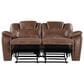 Steve Silver Katrine Manual Reclining Loveseat in Chestnut Brown, , large